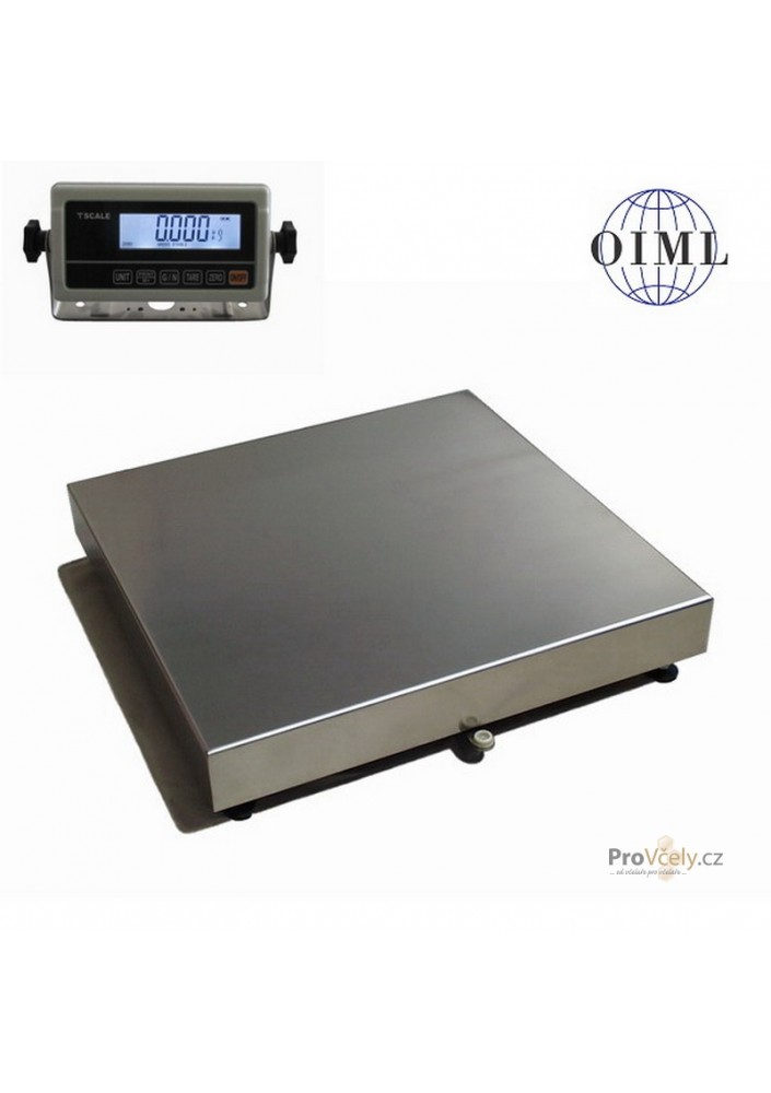 LESAK 1T5050LN-RWP, 150kg/20g, 500mmx500mm, lak/nerez